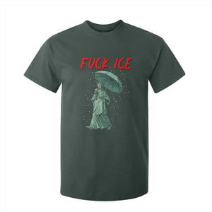 Statue of Liberty Crying Anti ICE Protest Meme T Shirt For Kid TS14 Dark Forest Green Print Your Wear