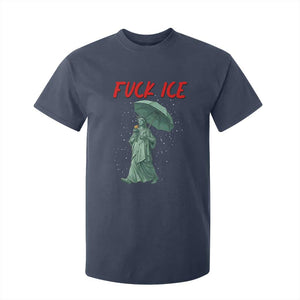 Statue of Liberty Crying Anti ICE Protest Meme T Shirt For Kid TS14 Navy Print Your Wear