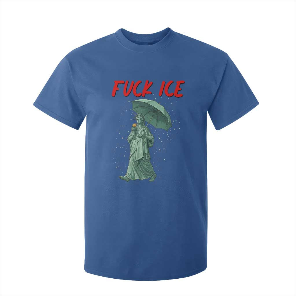 Statue of Liberty Crying Anti ICE Protest Meme T Shirt For Kid TS14 Royal Blue Print Your Wear