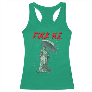 Statue of Liberty Crying Anti ICE Protest Meme Racerback Tank Top TS14 Irish Green Print Your Wear