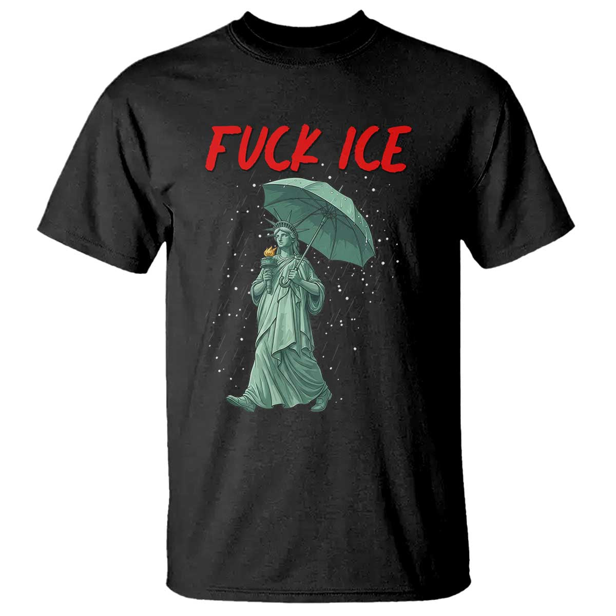 Statue of Liberty Crying Anti ICE Protest Meme T Shirt TS14 Black Print Your Wear
