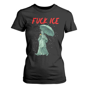Statue of Liberty Crying Anti ICE Protest Meme T Shirt For Women TS14 Black Print Your Wear