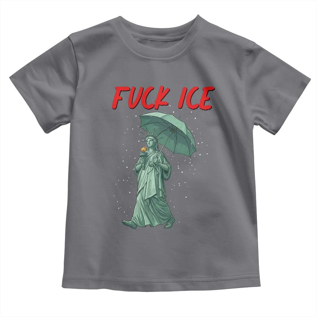 Statue of Liberty Crying Anti ICE Protest Meme Toddler T Shirt TS14 Charcoal Print Your Wear