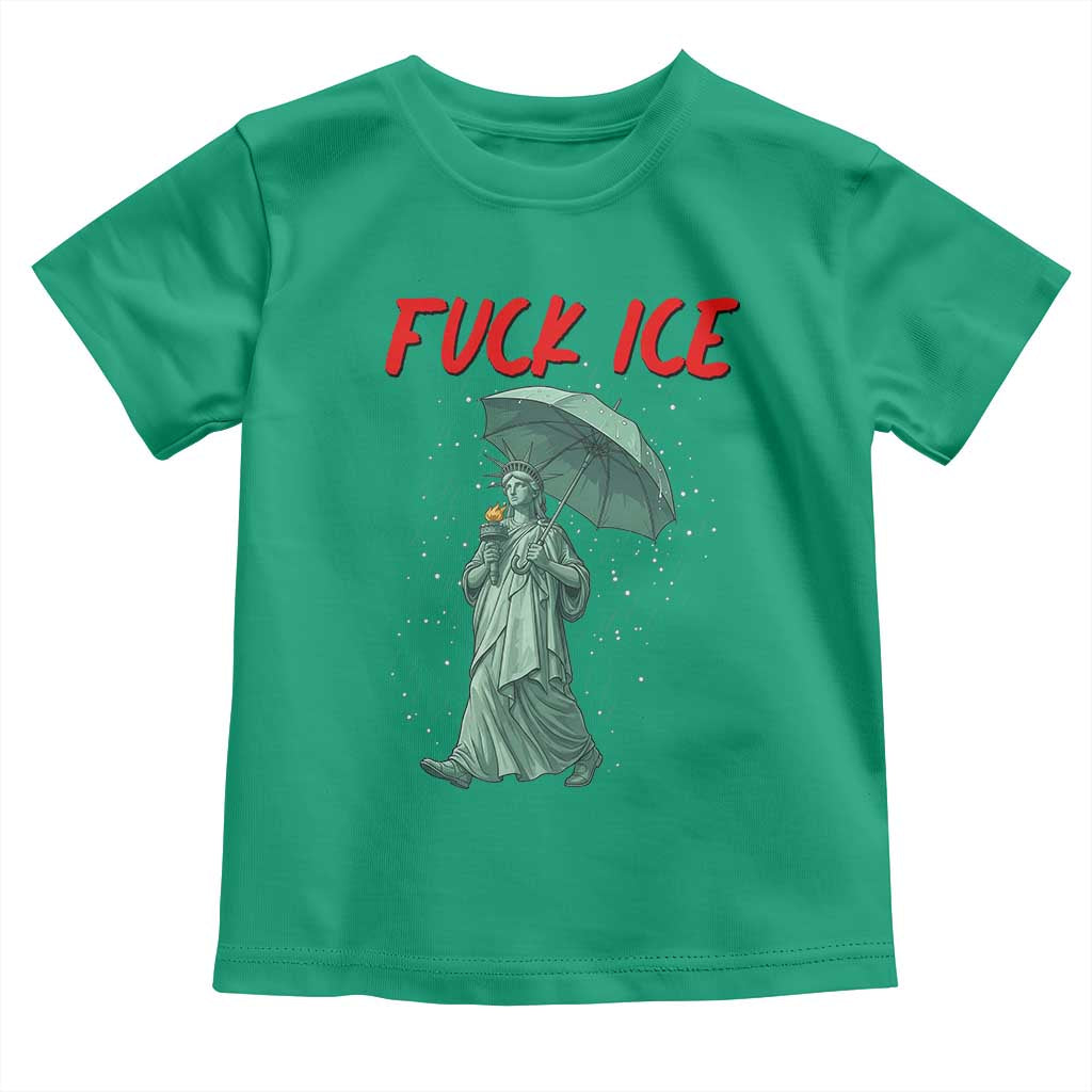Statue of Liberty Crying Anti ICE Protest Meme Toddler T Shirt TS14 Irish Green Print Your Wear