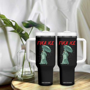Statue of Liberty Crying Anti ICE Protest Meme Tumbler With Handle TS14 Print Your Wear