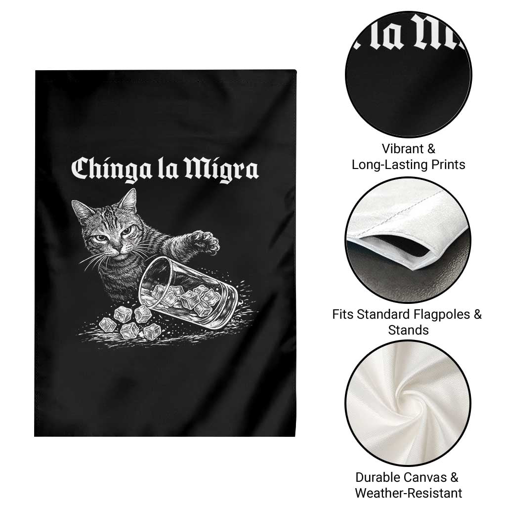 Funny Cat Anti ICE Meme Garden Flag TS14 Print Your Wear