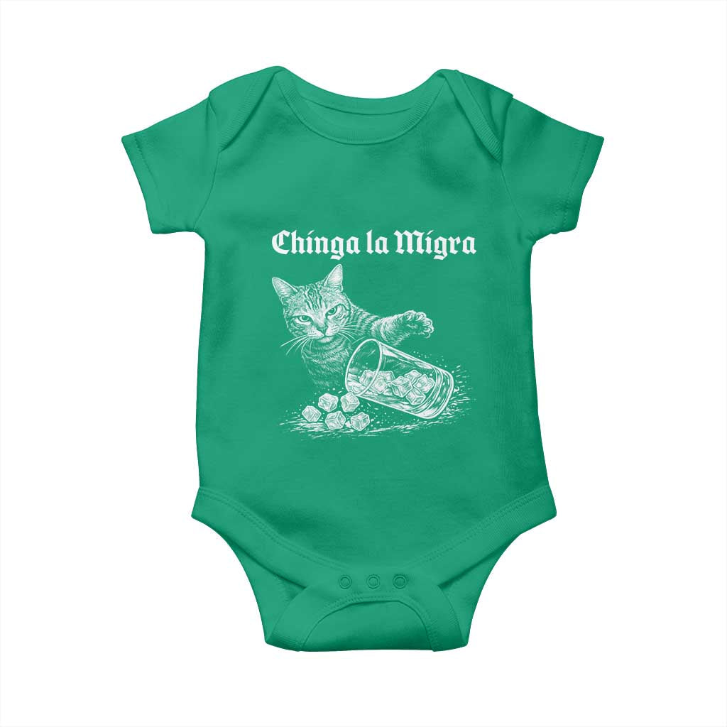 Funny Cat Anti ICE Meme Baby Onesie TS14 Irish Green Print Your Wear