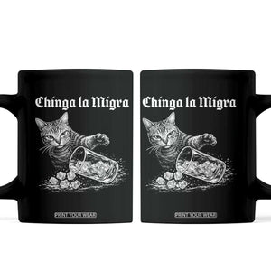 Funny Cat Anti ICE Meme Coffee Mug TS14 Black Print Your Wear
