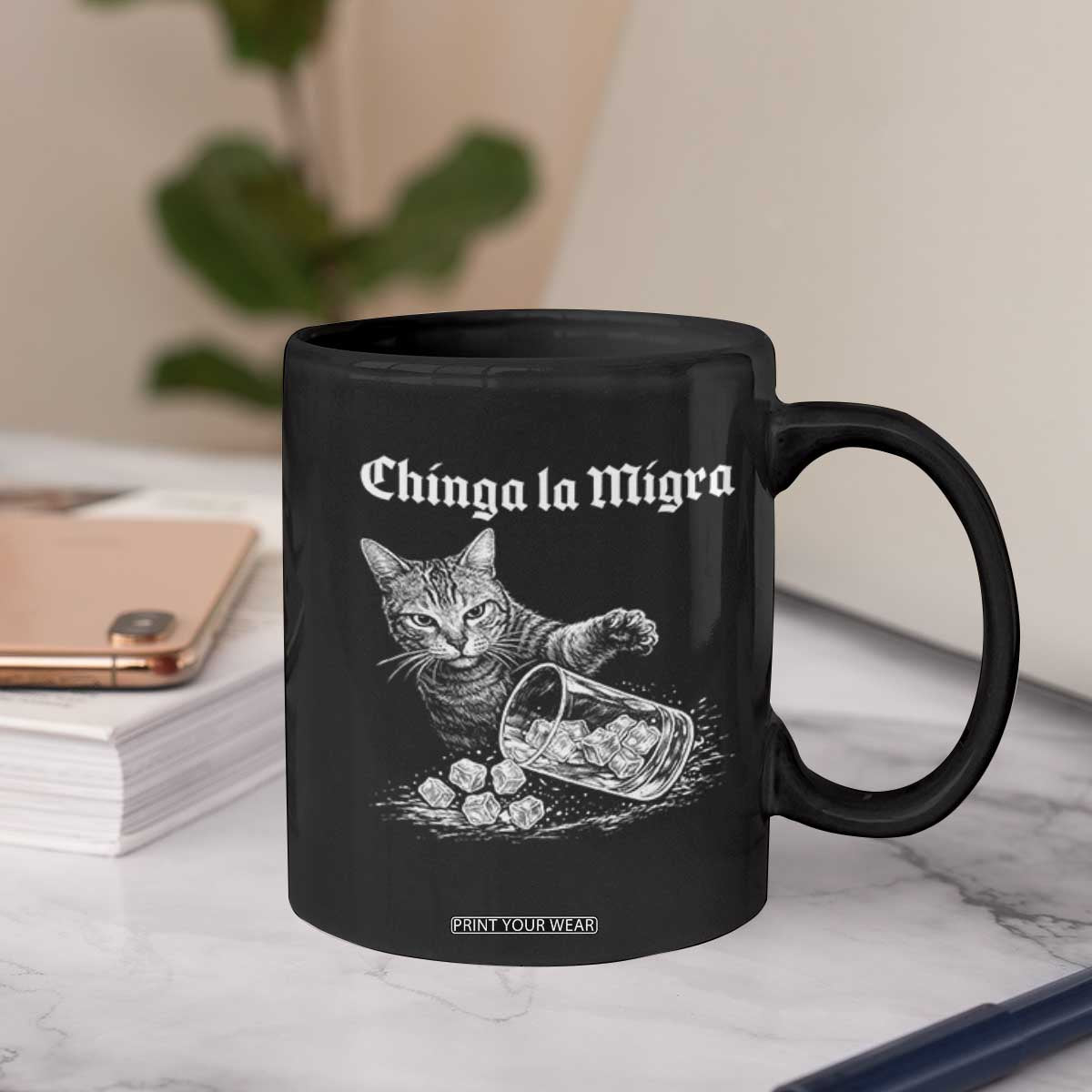 Funny Cat Anti ICE Meme Coffee Mug TS14 Print Your Wear