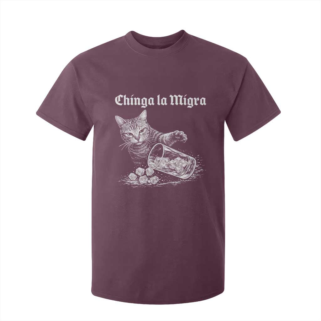 Funny Cat Anti ICE Meme T Shirt For Kid TS14 Maroon Print Your Wear