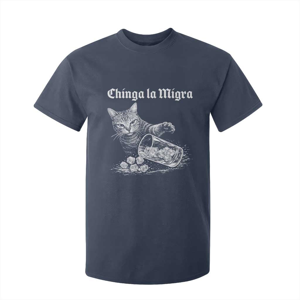 Funny Cat Anti ICE Meme T Shirt For Kid TS14 Navy Print Your Wear