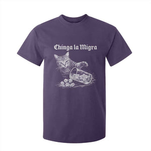 Funny Cat Anti ICE Meme T Shirt For Kid TS14 Purple Print Your Wear