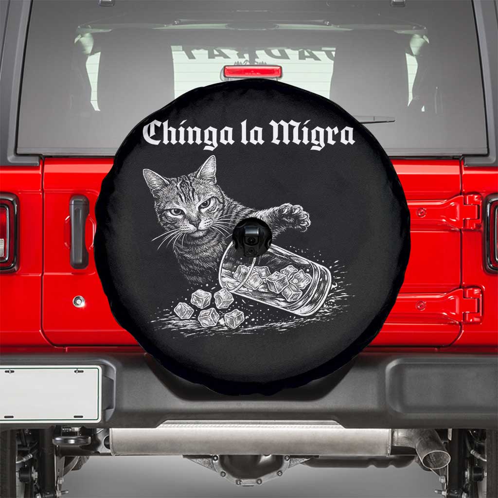 Funny Cat Anti ICE Meme Spare Tire Cover TS14 Black Print Your Wear