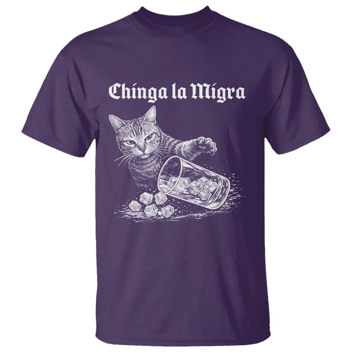 Funny Cat Anti ICE Meme T Shirt TS14 Purple Print Your Wear