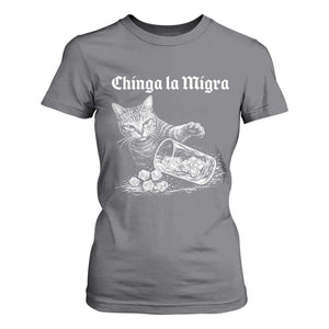 Funny Cat Anti ICE Meme T Shirt For Women TS14 Charcoal Print Your Wear