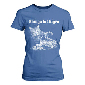 Funny Cat Anti ICE Meme T Shirt For Women TS14 Royal Blue Print Your Wear