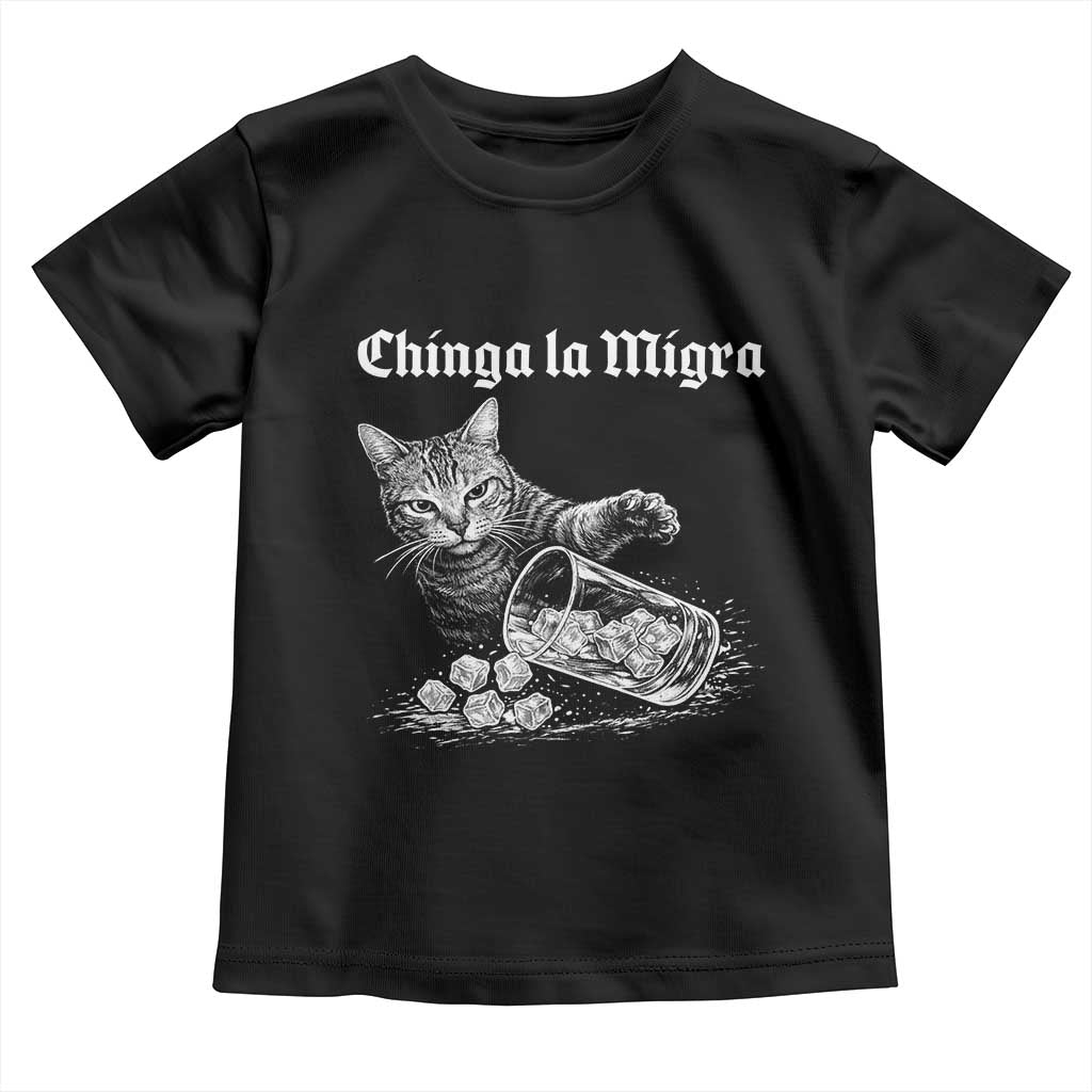 Funny Cat Anti ICE Meme Toddler T Shirt TS14 Black Print Your Wear