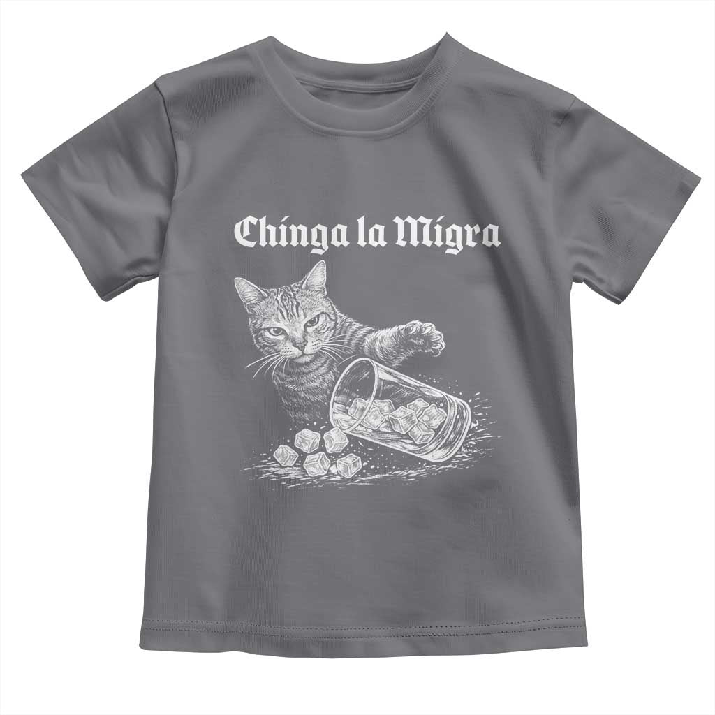 Funny Cat Anti ICE Meme Toddler T Shirt TS14 Charcoal Print Your Wear