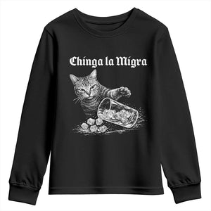 Funny Cat Anti ICE Meme Youth Sweatshirt TS14 Black Print Your Wear