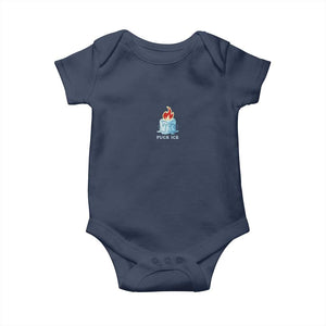 Fck Ice Baby Onesie Anti ICE Immigration Deportation Human Rights Protest TS14 Navy Print Your Wear