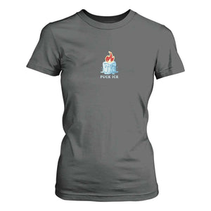 Fck Ice T Shirt For Women Anti ICE Immigration Deportation Human Rights Protest TS14 Dark Heather Print Your Wear