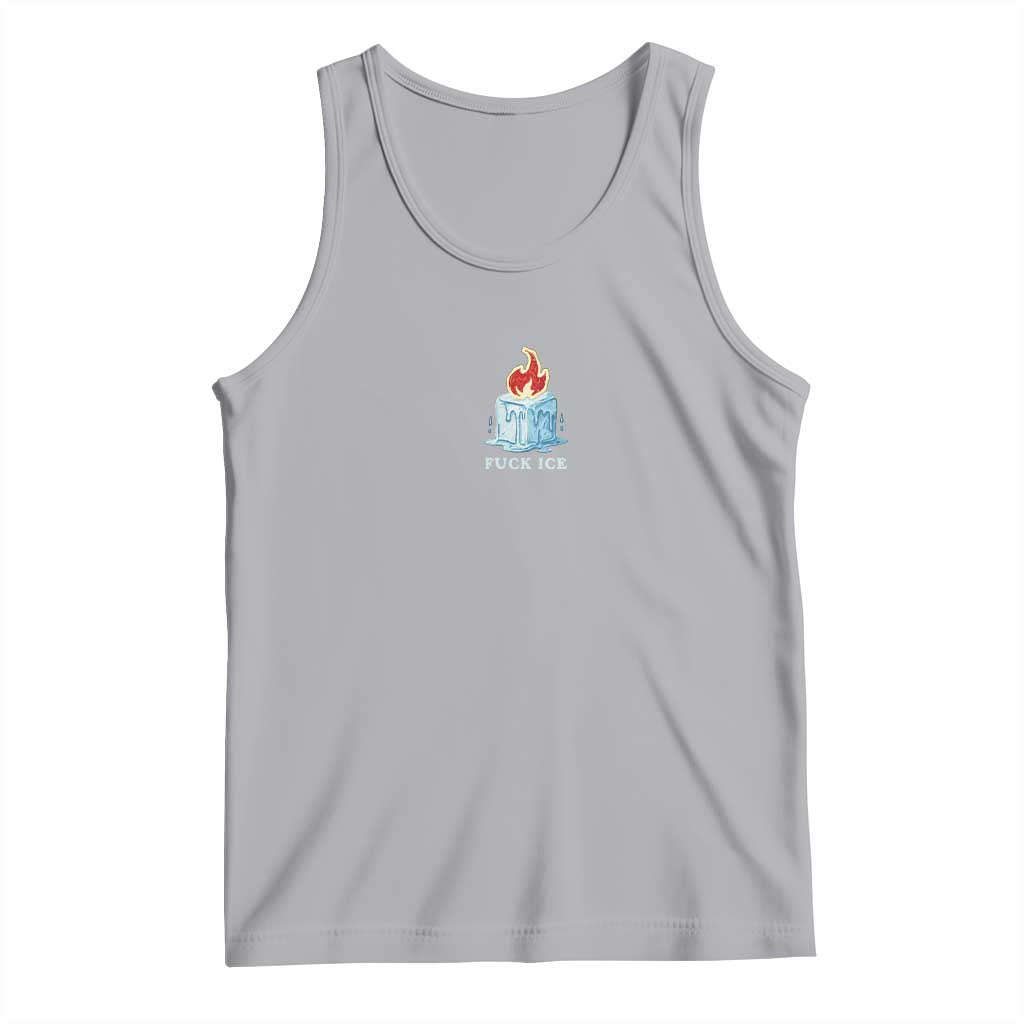Fck Ice Tank Top Anti ICE Immigration Deportation Human Rights Protest TS14 Athletic Heather Print Your Wear