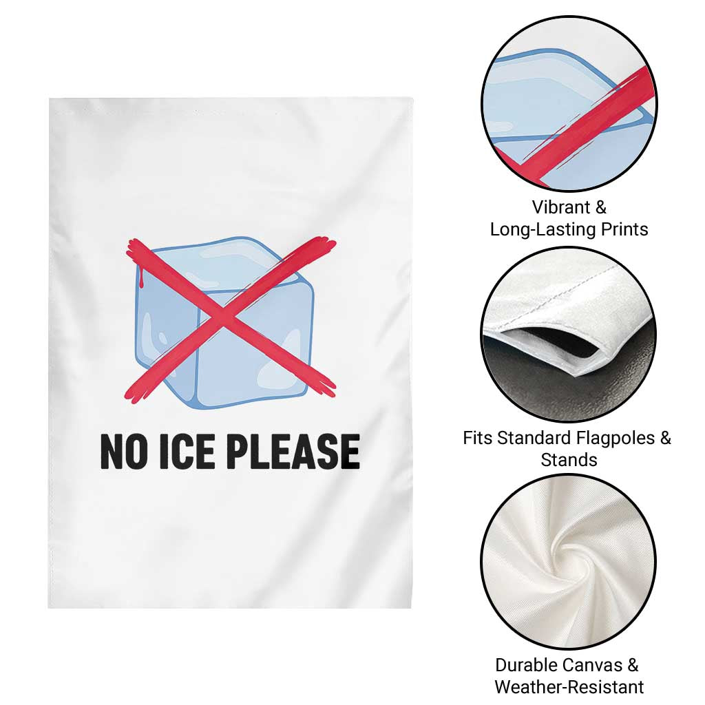 No Ice Please Garden Flag Subtle Anti ICE Deportation Human Rights TS14 Print Your Wear
