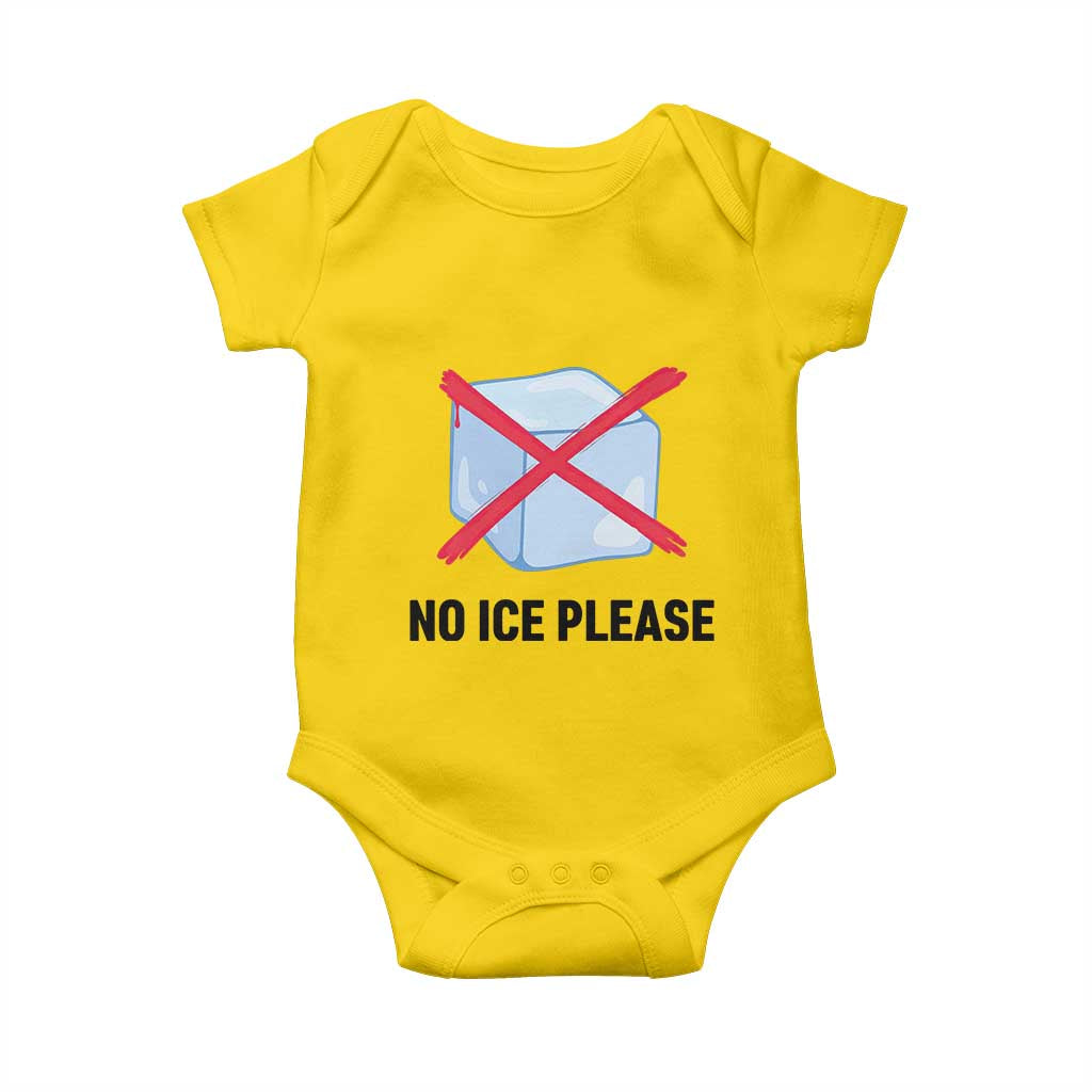 No Ice Please Baby Onesie Subtle Anti ICE Deportation Human Rights TS14 Daisy Print Your Wear