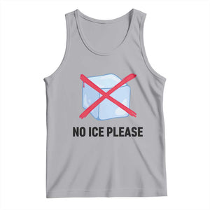 No Ice Please Tank Top Subtle Anti ICE Deportation Human Rights TS14 Athletic Heather Print Your Wear