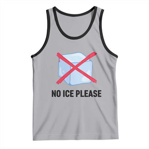 No Ice Please Tank Top Subtle Anti ICE Deportation Human Rights TS14 Athletic Heather Black Print Your Wear