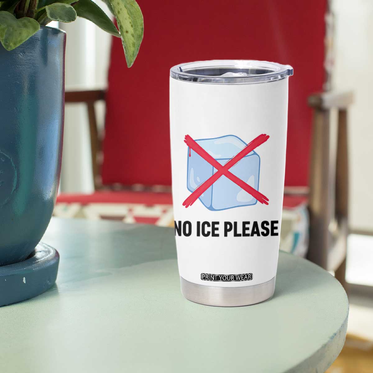 No Ice Please Tumbler Cup Subtle Anti ICE Deportation Human Rights TS14 Print Your Wear