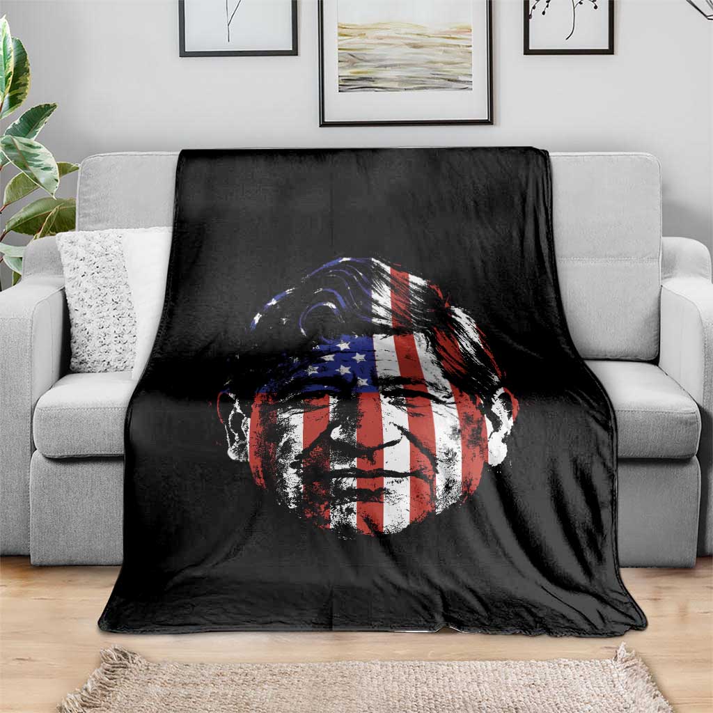 Cesar Chavez Throw Blanket Hispanic Heritage Month American Flag Portrait TS14 Print Your Wear