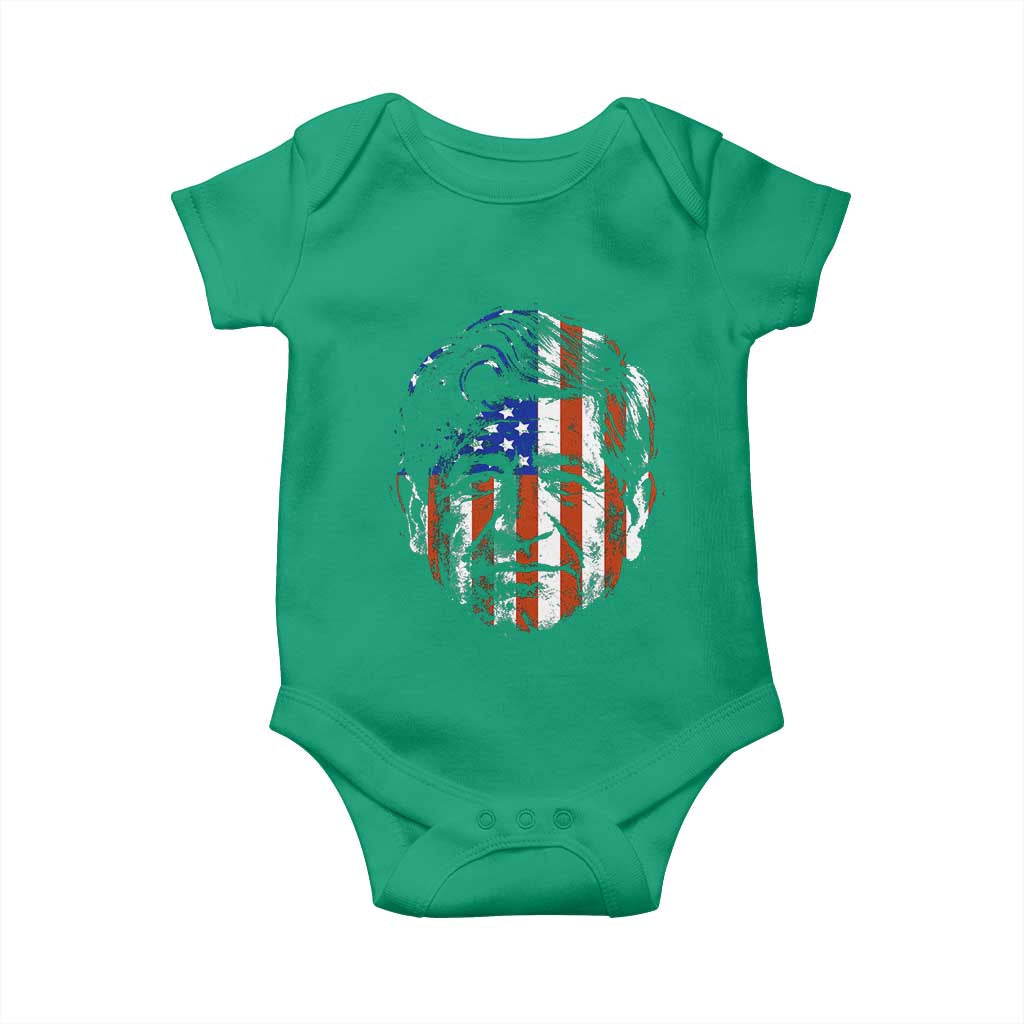 Cesar Chavez Baby Onesie Hispanic Heritage Month American Flag Portrait TS14 Irish Green Print Your Wear