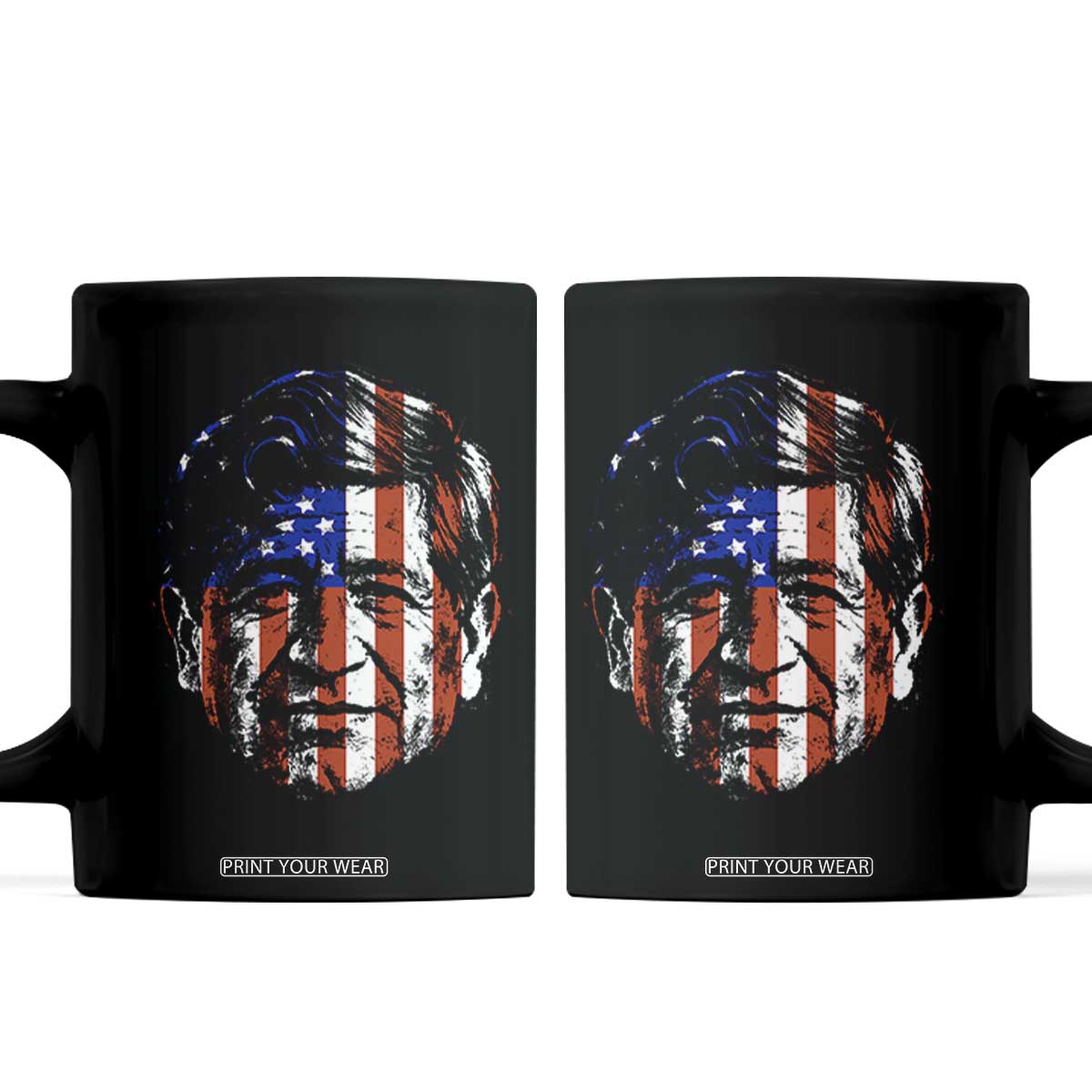 Cesar Chavez Coffee Mug Hispanic Heritage Month American Flag Portrait TS14 Black Print Your Wear
