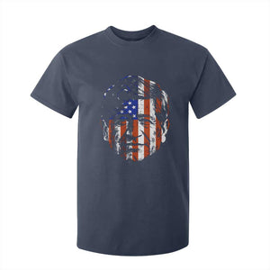 Cesar Chavez T Shirt For Kid Hispanic Heritage Month American Flag Portrait TS14 Navy Print Your Wear