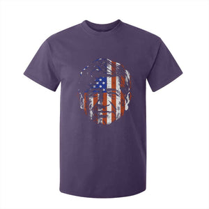 Cesar Chavez T Shirt For Kid Hispanic Heritage Month American Flag Portrait TS14 Purple Print Your Wear