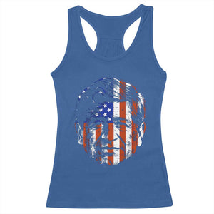 Cesar Chavez Racerback Tank Top Hispanic Heritage Month American Flag Portrait TS14 Royal Blue Print Your Wear