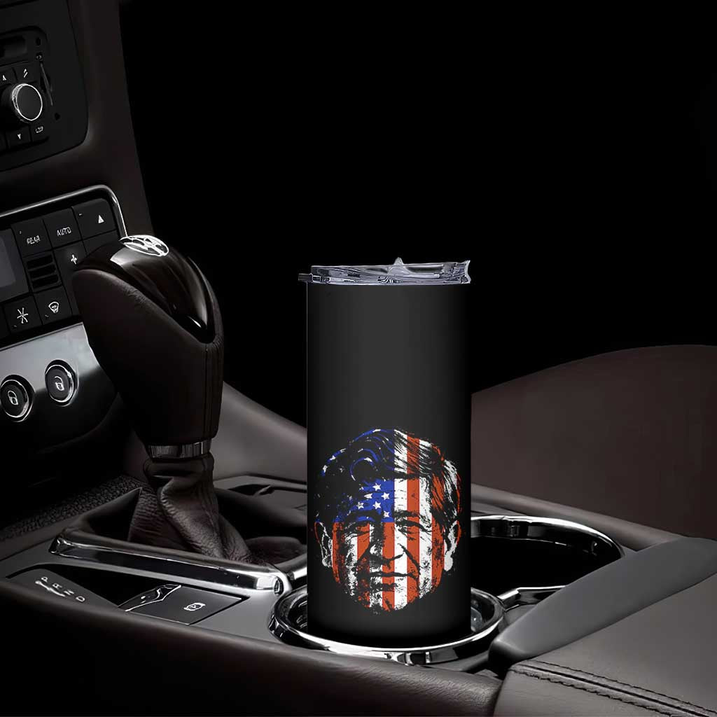 Cesar Chavez Skinny Tumbler Hispanic Heritage Month American Flag Portrait TS14 Print Your Wear