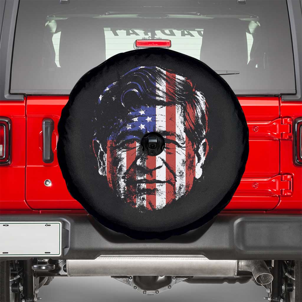 Cesar Chavez Spare Tire Cover Hispanic Heritage Month American Flag Portrait TS14 Black Print Your Wear