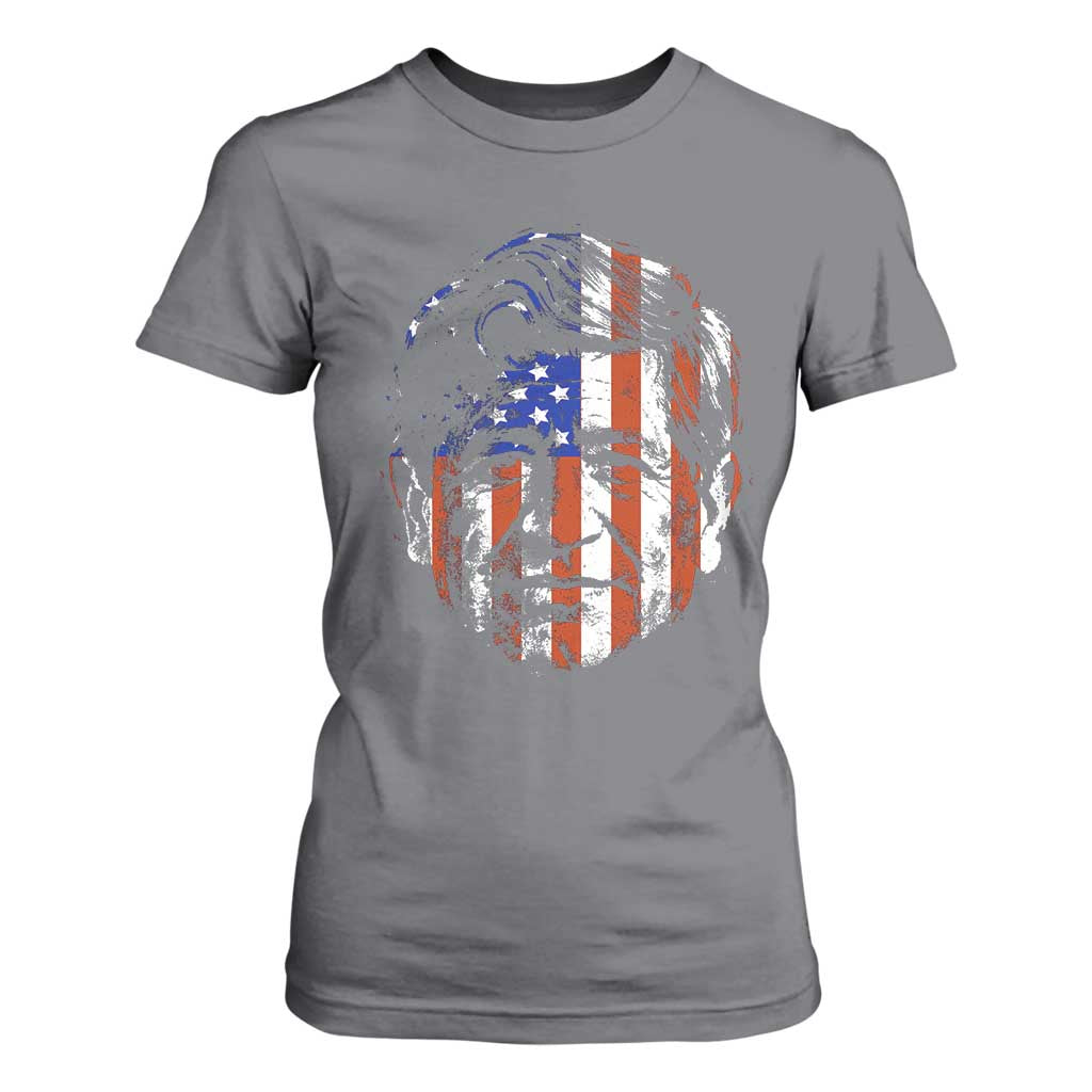 Cesar Chavez T Shirt For Women Hispanic Heritage Month American Flag Portrait TS14 Charcoal Print Your Wear