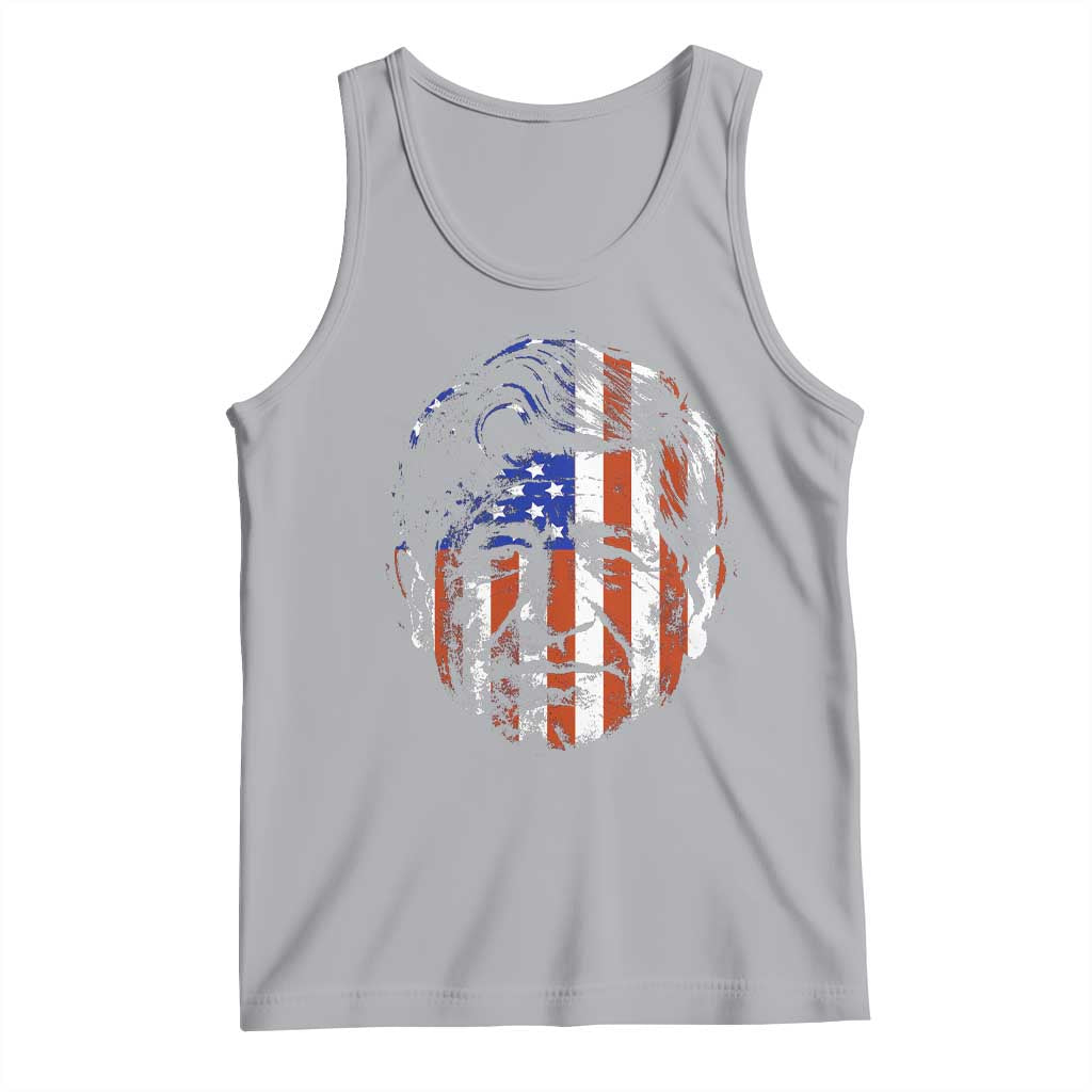 Cesar Chavez Tank Top Hispanic Heritage Month American Flag Portrait TS14 Athletic Heather Print Your Wear