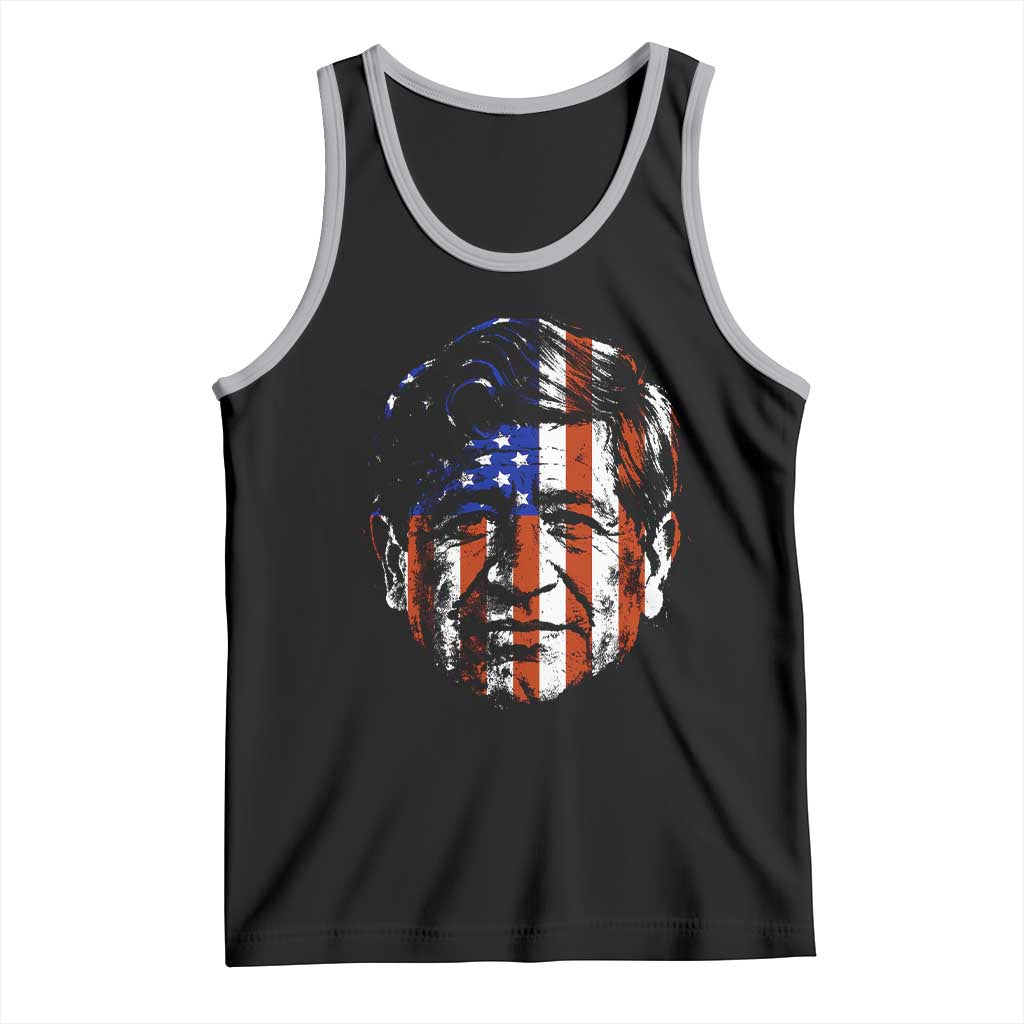 Cesar Chavez Tank Top Hispanic Heritage Month American Flag Portrait TS14 Black Athletic Heather Print Your Wear