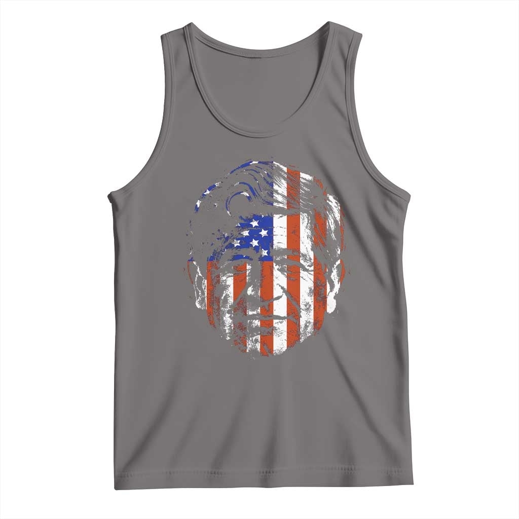 Cesar Chavez Tank Top Hispanic Heritage Month American Flag Portrait TS14 Deep Heather Print Your Wear
