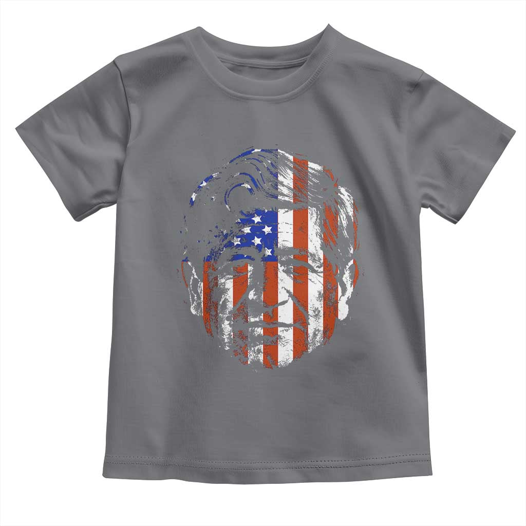 Cesar Chavez Toddler T Shirt Hispanic Heritage Month American Flag Portrait TS14 Charcoal Print Your Wear