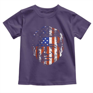 Cesar Chavez Toddler T Shirt Hispanic Heritage Month American Flag Portrait TS14 Purple Print Your Wear
