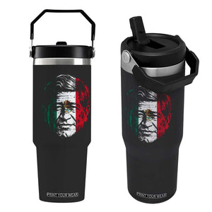 Cesar Chavez Day Mexican American Pride Flip Straw Tumbler TS14 One Size: 30 oz Black Print Your Wear