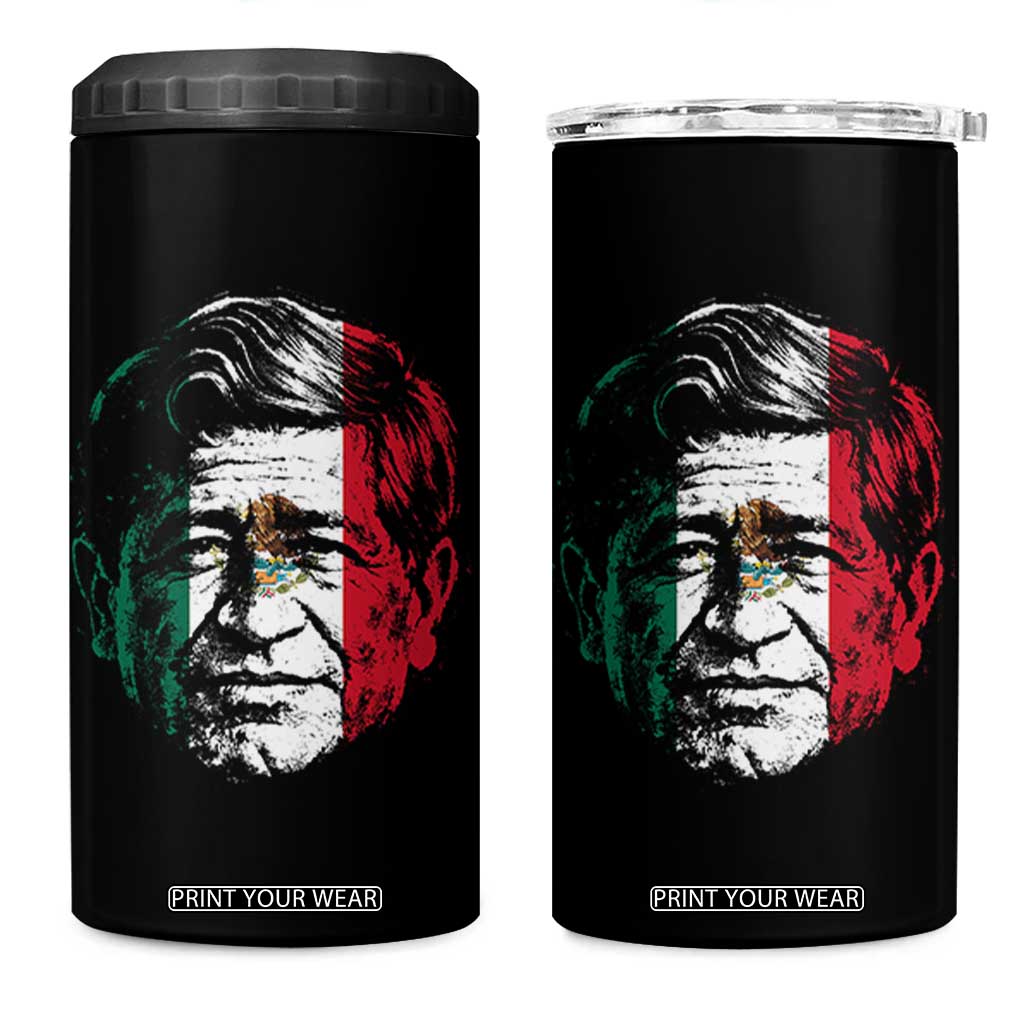 Cesar Chavez Day Mexican American Pride 4 in 1 Can Cooler Tumbler TS14 One Size: 16 oz Black Print Your Wear