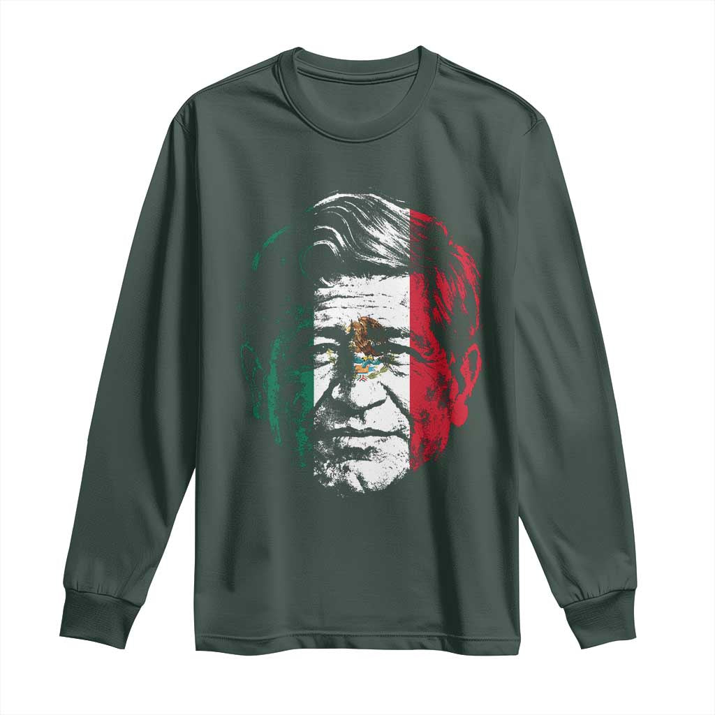 Cesar Chavez Day Mexican American Pride Long Sleeve Shirt TS14 Dark Forest Green Print Your Wear
