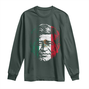 Cesar Chavez Day Mexican American Pride Long Sleeve Shirt TS14 Dark Forest Green Print Your Wear