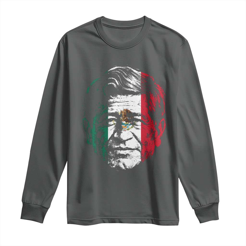 Cesar Chavez Day Mexican American Pride Long Sleeve Shirt TS14 Dark Heather Print Your Wear